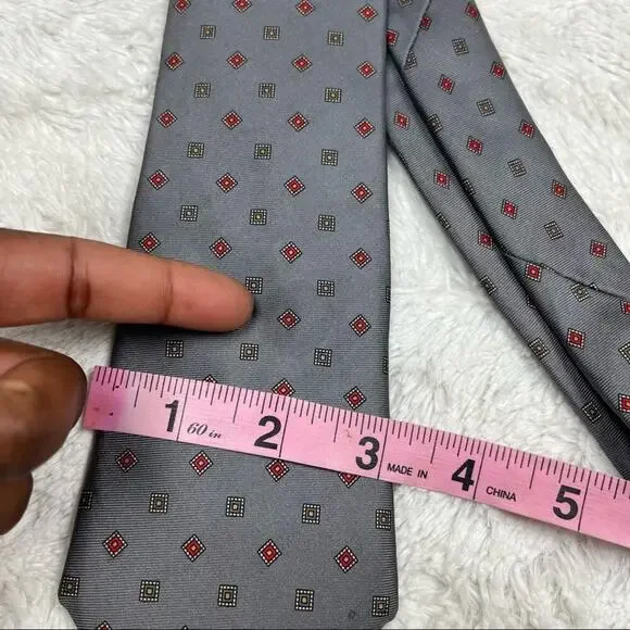 Vintage silk skinny tie - Picture 3 of 5